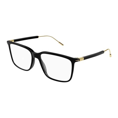 Gucci Men's Gg1273oa Black Rectangle Optical Glasses.